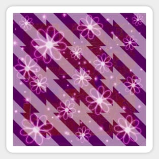 Daisies and Diagonals Sticker